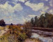 阿尔弗莱德 西斯莱 : The Seine at Bougival